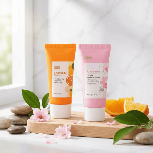 Vitamin C Facial Cleanser + Sakura C+ Brightening Foam