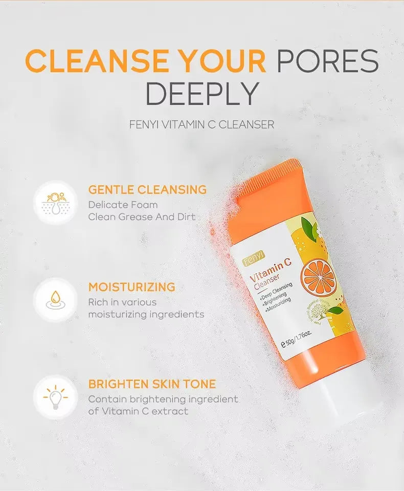 Vitamin C Facial Cleanser + Sakura C+ Brightening Foam